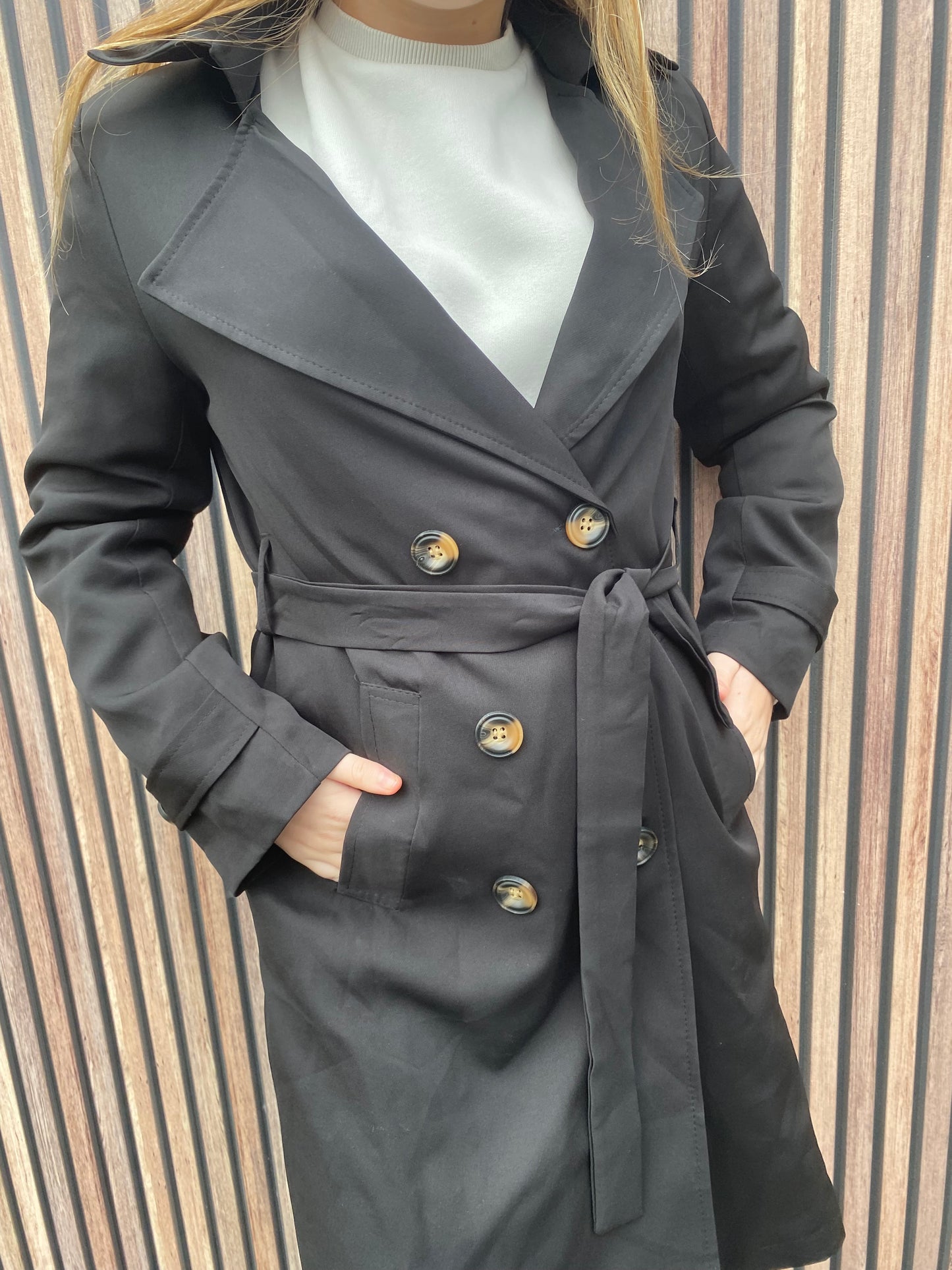 Trenchcoat zwart
