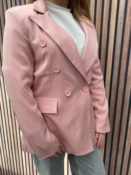 Blazer flora roze