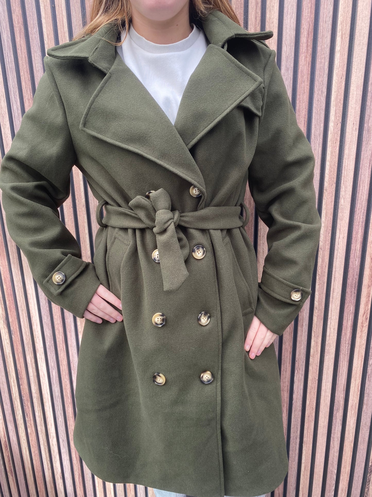 Trenchcoat groen