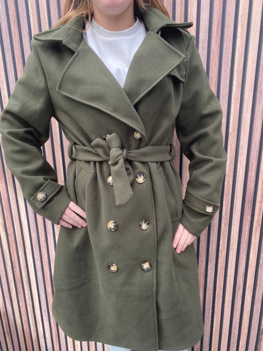 Trenchcoat groen