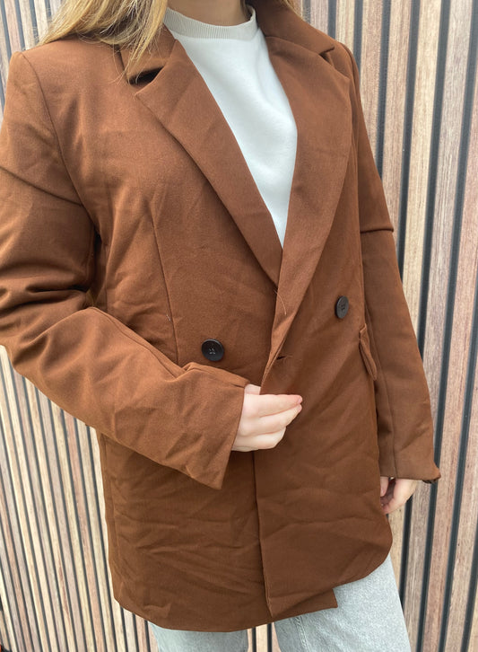 Lisa blazer bruin