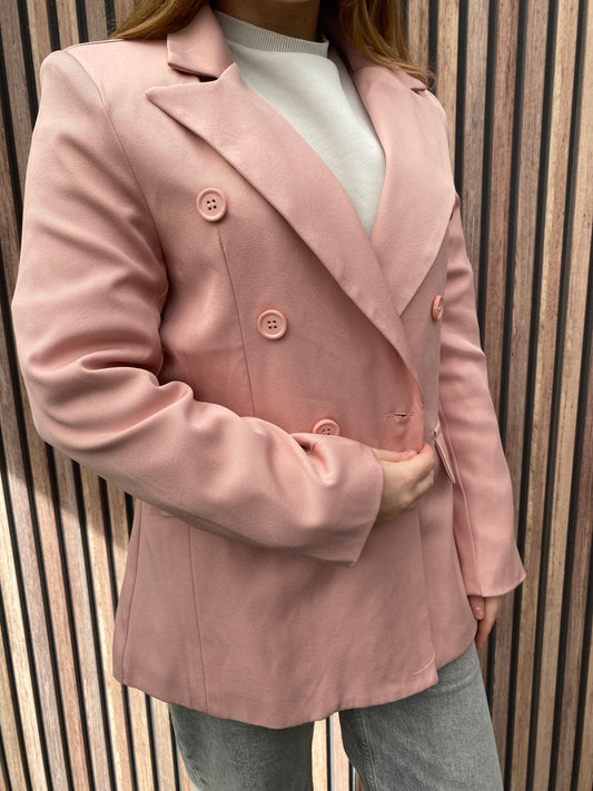 Blazer flora roze