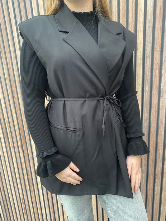 Blazer gilet Sofia zwart