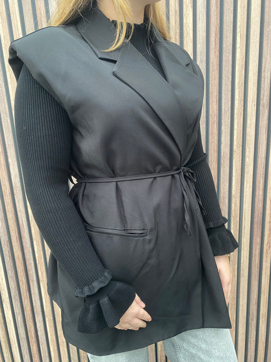 Blazer gilet Sofia zwart