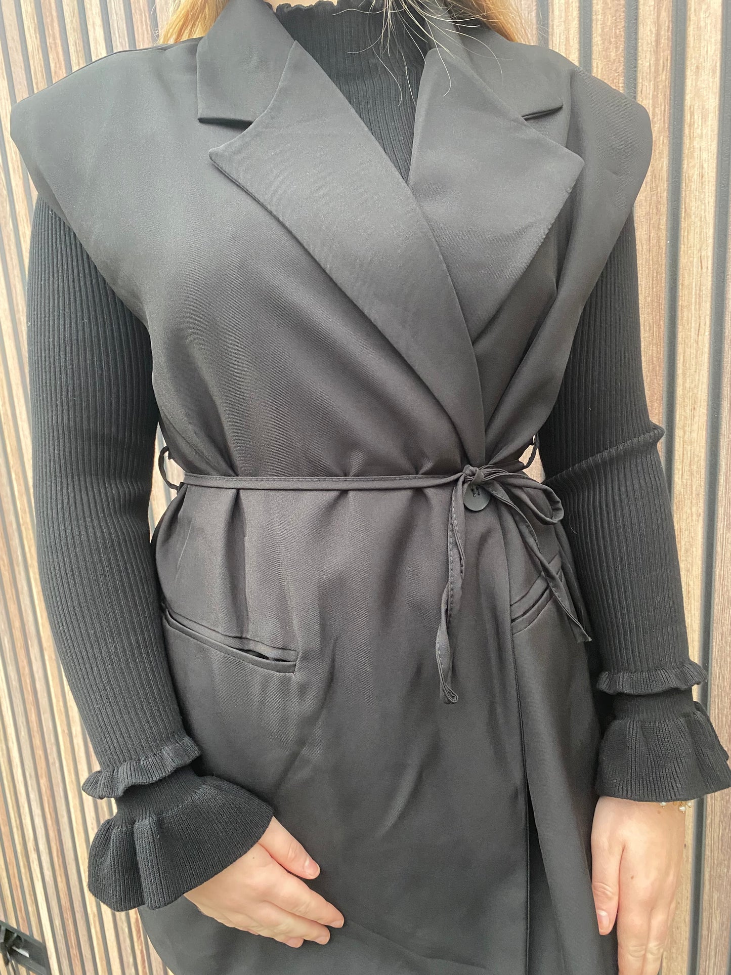 Blazer gilet Sofia zwart